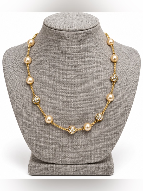 Nolan Miller Jewelry - Nolan Miller - Pearl and Crystal Stations Necklace